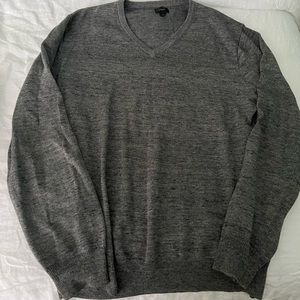 J. Crew Gray V-Neck Sweater